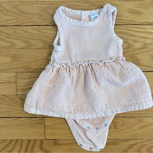 Nordstrom Pink Cotton Onesie with Skirt